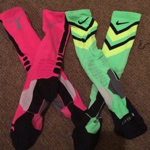 Two pair of Nike elite socks